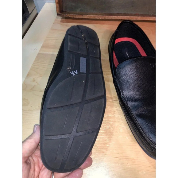 Tommy Hilfiger Men's Black Penny Loafer Shoes Size 10 Wide excellent condition - Picture 5 of 10